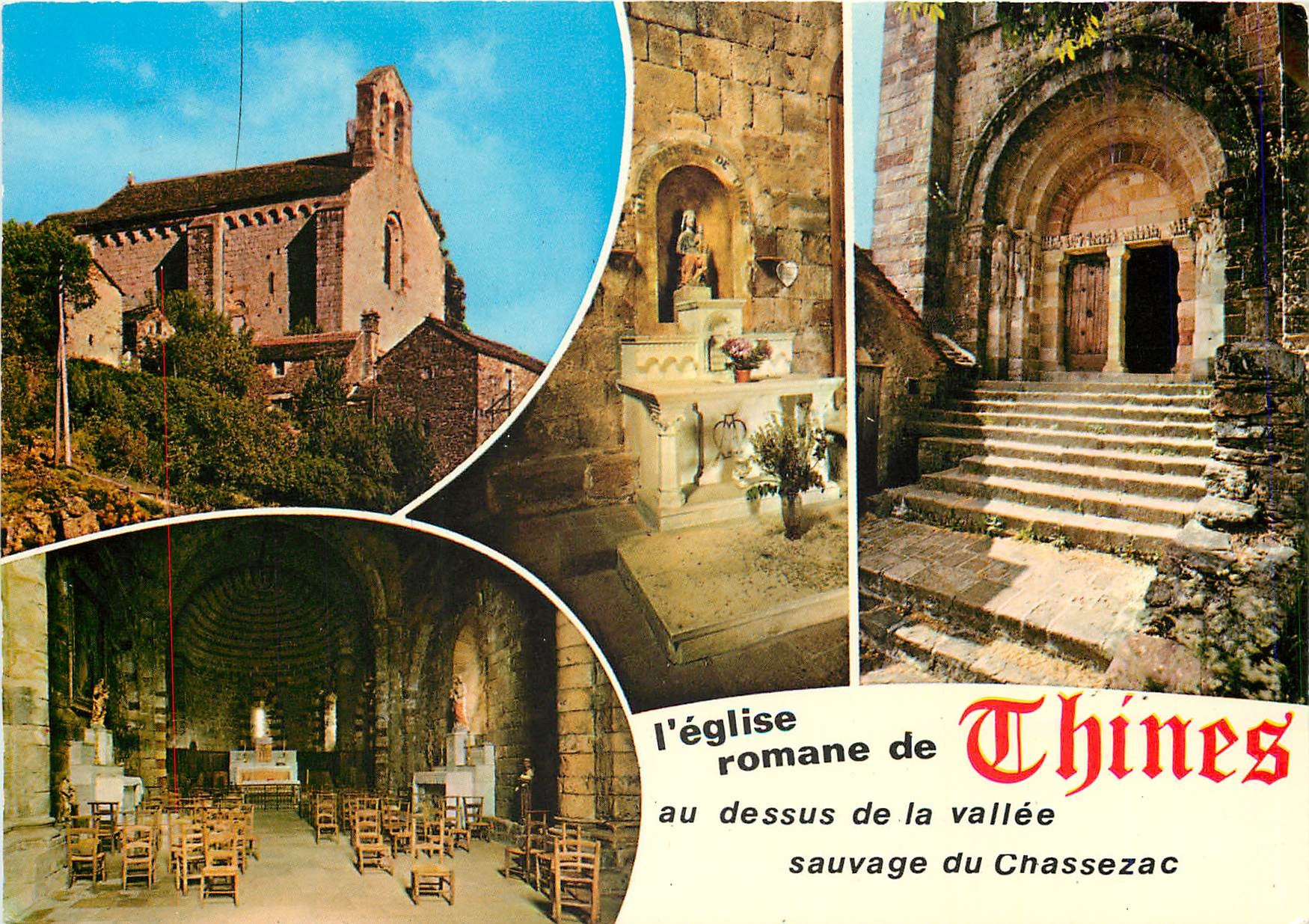 CPM Thines (Ardeche) L'Eglise romane monument historique