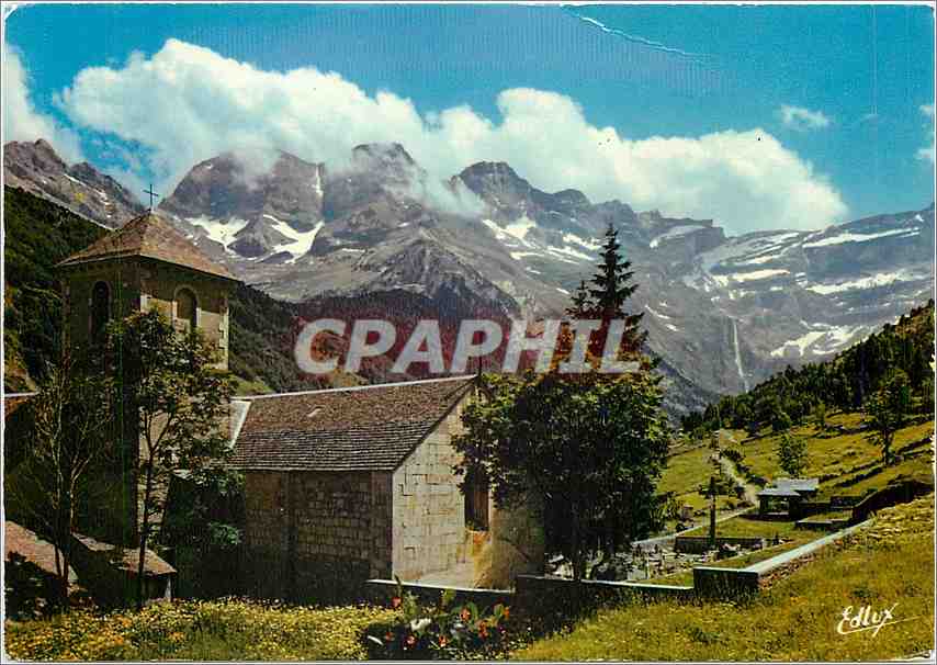 L'Église et le Cirque — Gavarnie (Alt. : 1357 m.) — Edlux
