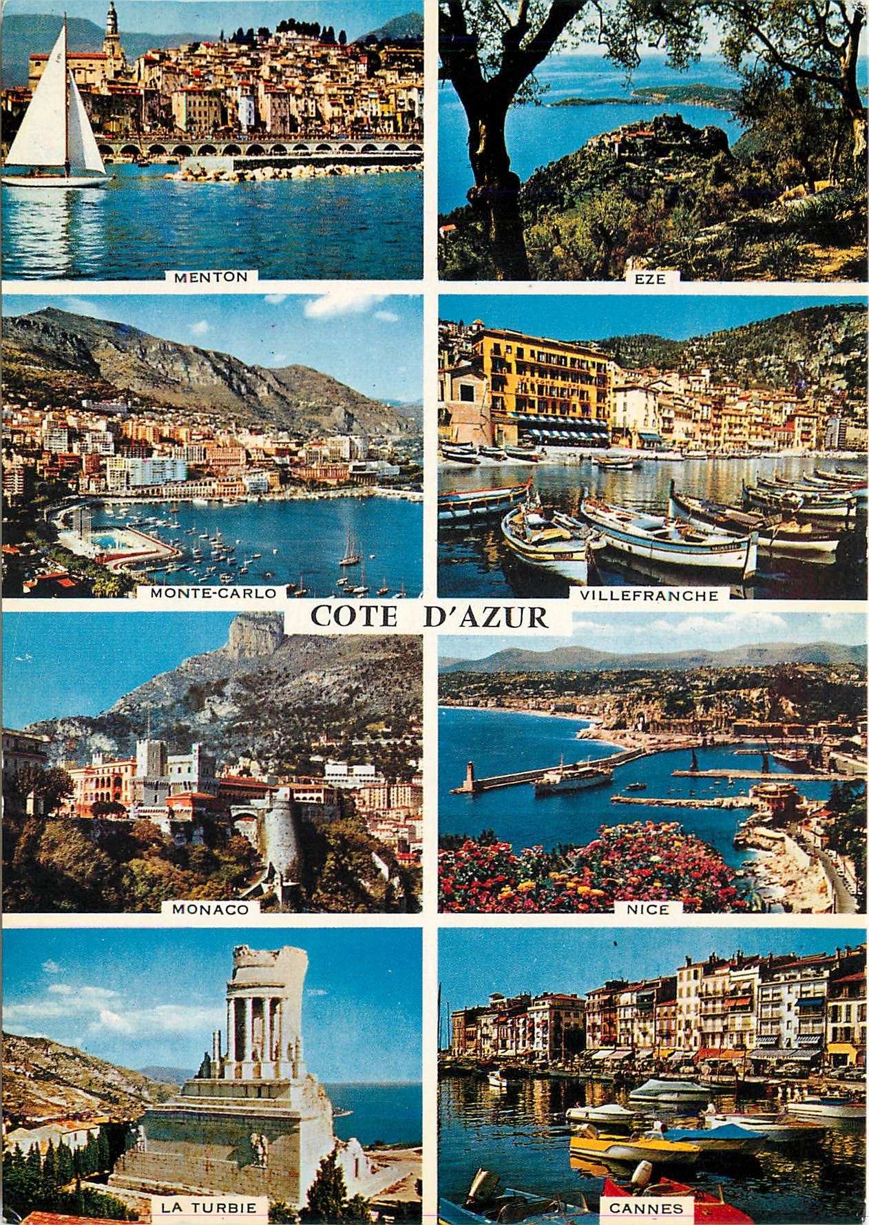 CPM Les merveilles sites de la Cote d'Azur