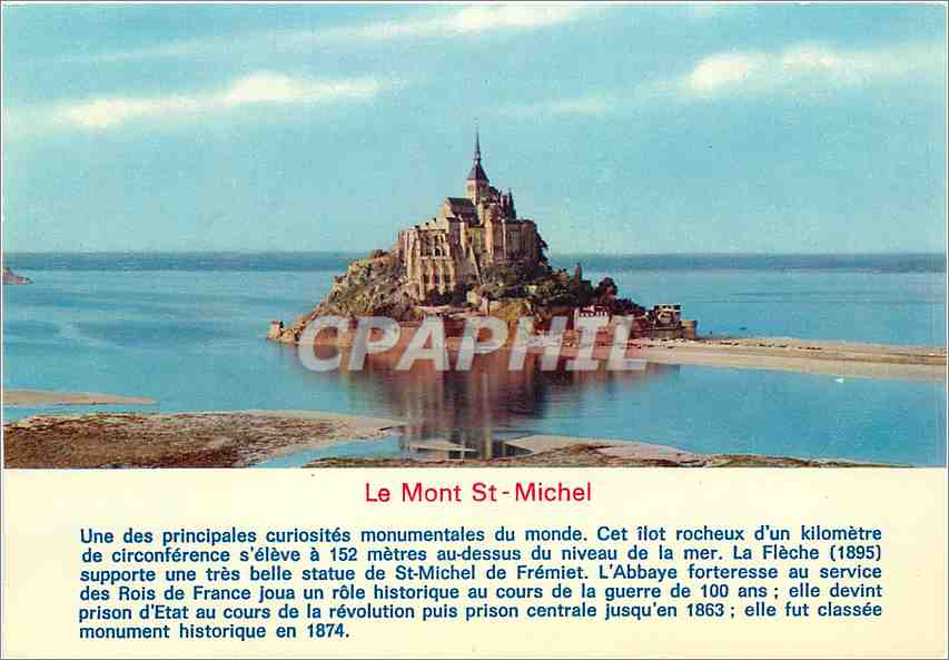 CPM Le Mont Saint Michel Vue aerienne