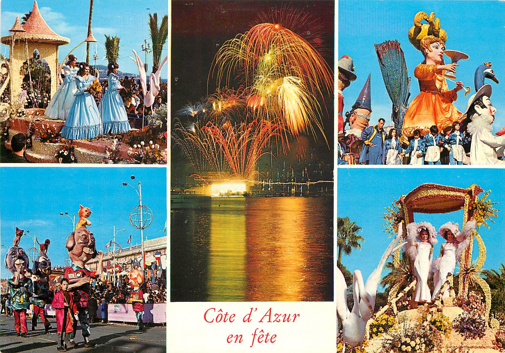 CPM Cote d'Azur en fete Festival Carnaval