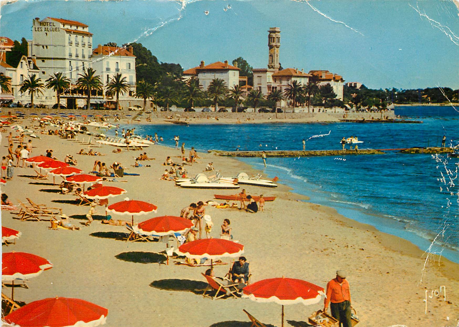 Plage de Saint-Raphaël — Hotel Les Alques — Éditions d'Art YVON