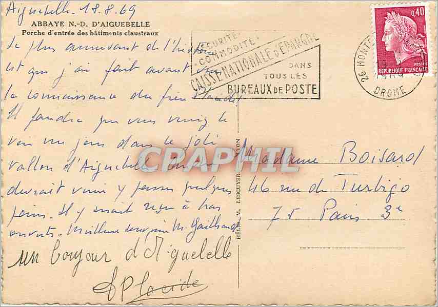 CPM Abbaye  N D d'Aiguebelle Porche d'entree des batiments clausiraux — Back