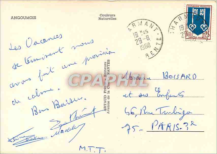 CPM Angoumois  — Back
