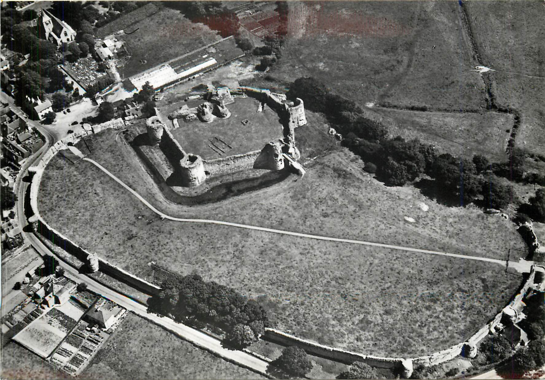 CPM Pevensey Castle Sussex Air View