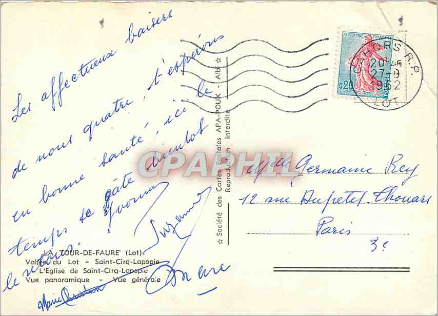 La Tour de Faure — Vue panoramique — APA — Verso