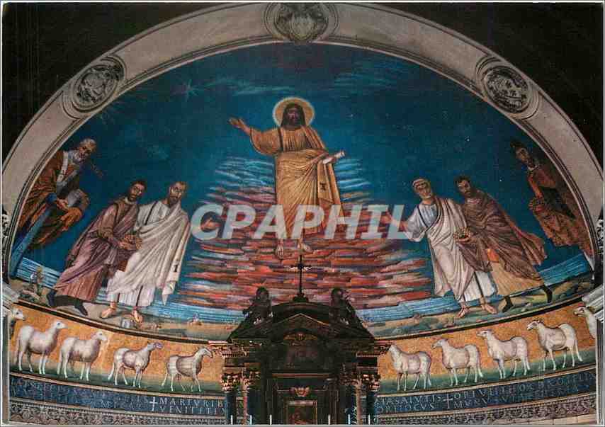 CPM Roma St Cosma and Damianso's church Mosaic of the apse (6th century)