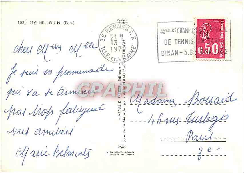 CPM Bec Hellouin — Back