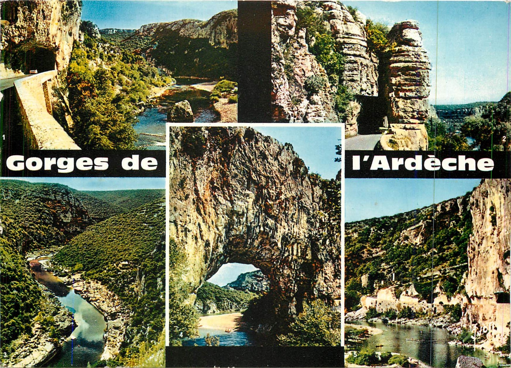 CPM Gorges de l'Ardeche Delile de Ruamq vue depuis la nouvelle route