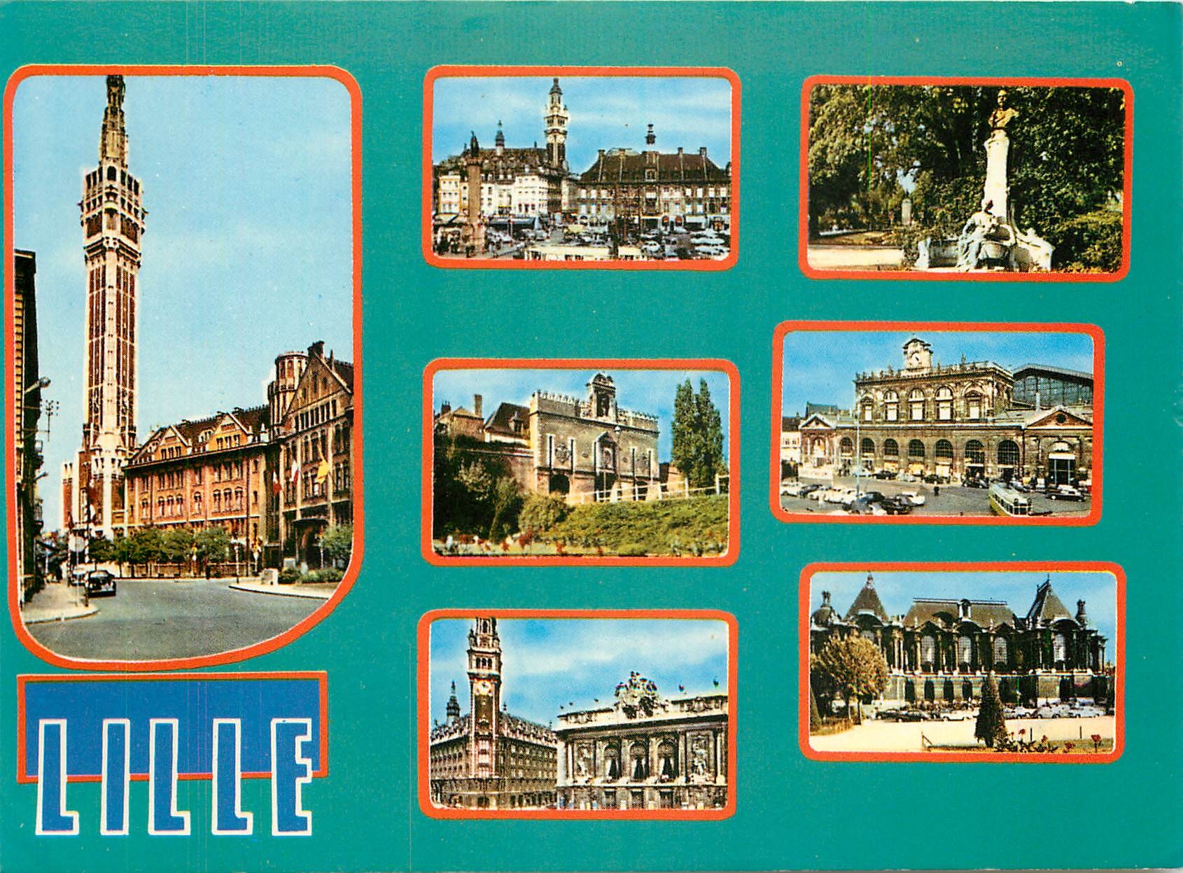 CPM Souvenir de Lille Hotel de Ville et son BeFFROI