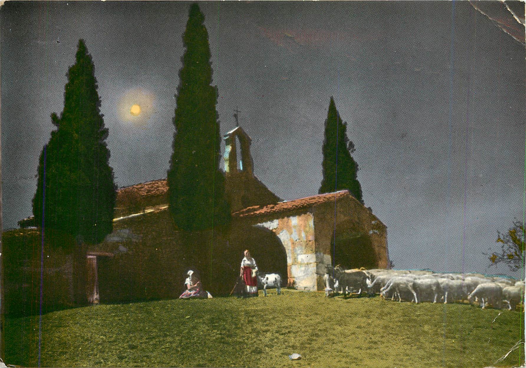 CPM Belles Images de Provence Vieille Chapelle Provencale au claire de Lune