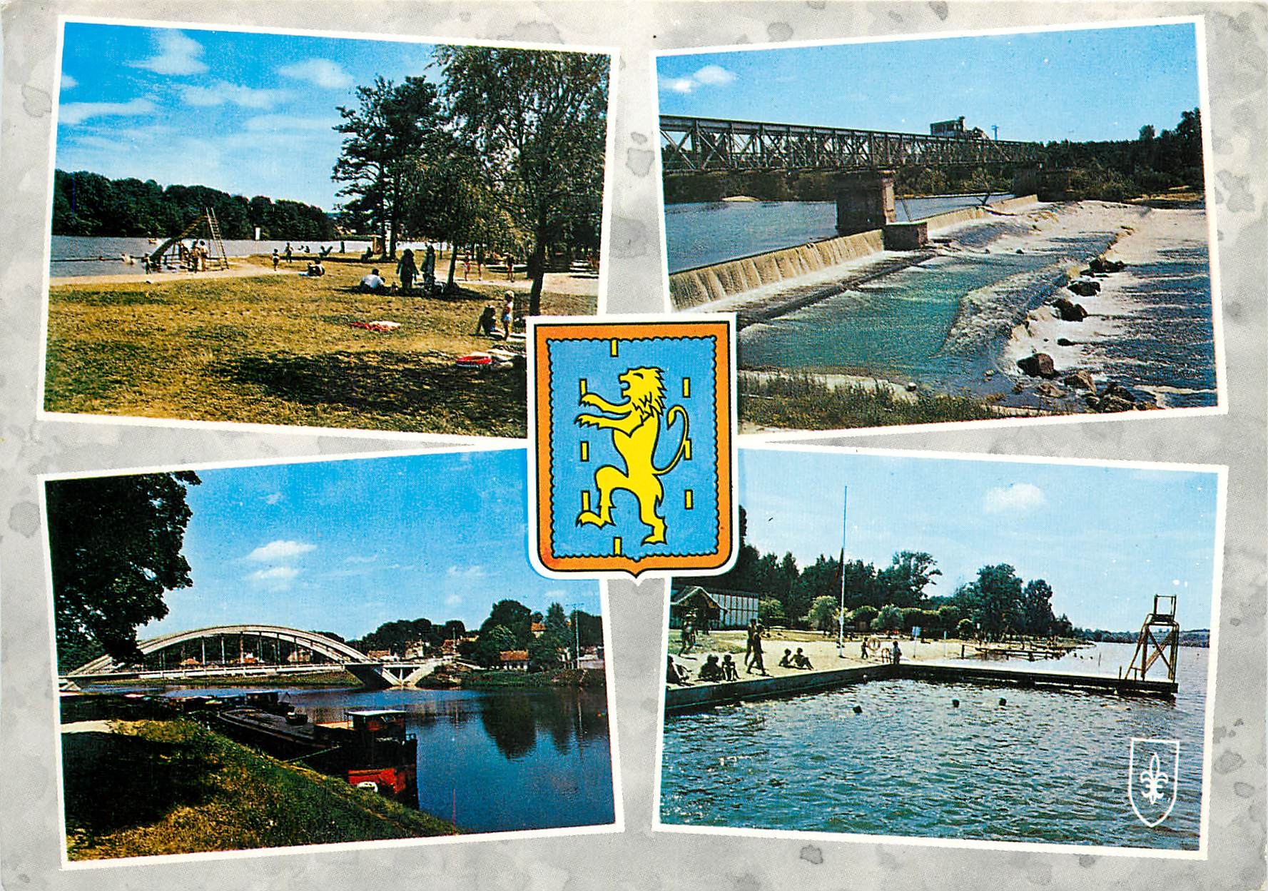 Decize (Nièvre) — vue de la ville et de ses installations fluviales — Éditions du Lys