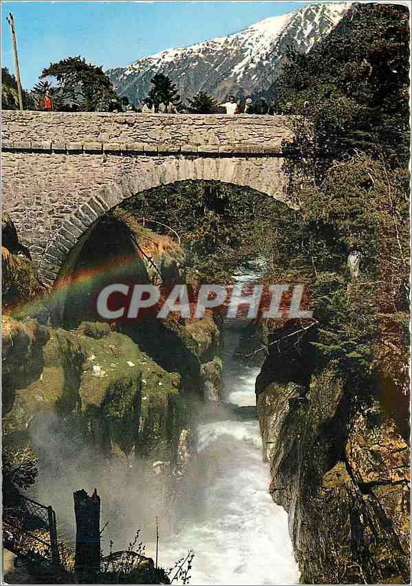 Pont d'Espagne — Les Pyrénées, environ de Cauterets — Éditeur A. Doucet, Lourdes