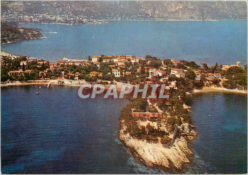 CPM Paysages de France Cote d'Azur Vue aerienne sur Saint Jean Cap Ferrat la Pointe Sainte Hospice