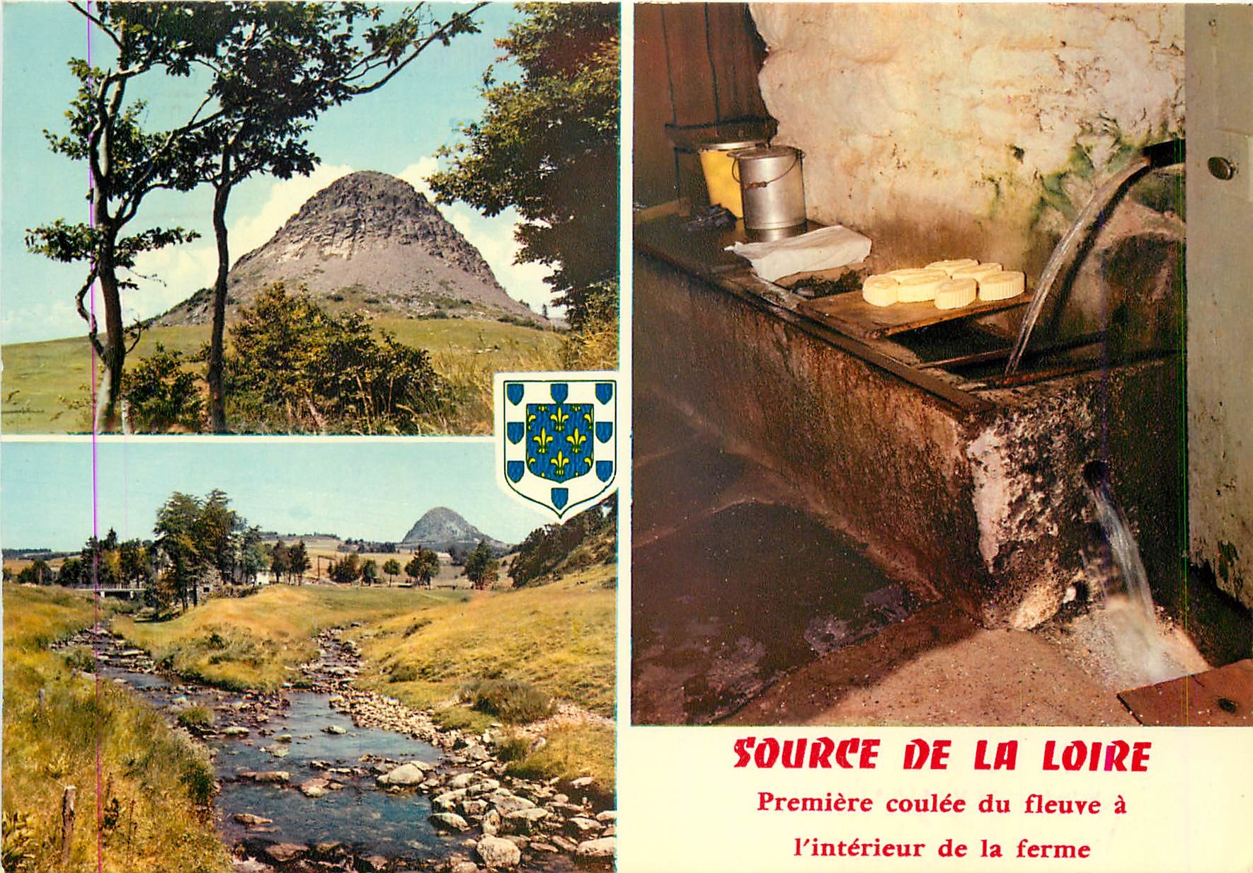 Source de la Loire — Première coulée du fleuve à l’intérieur de la ferme — Lumicap