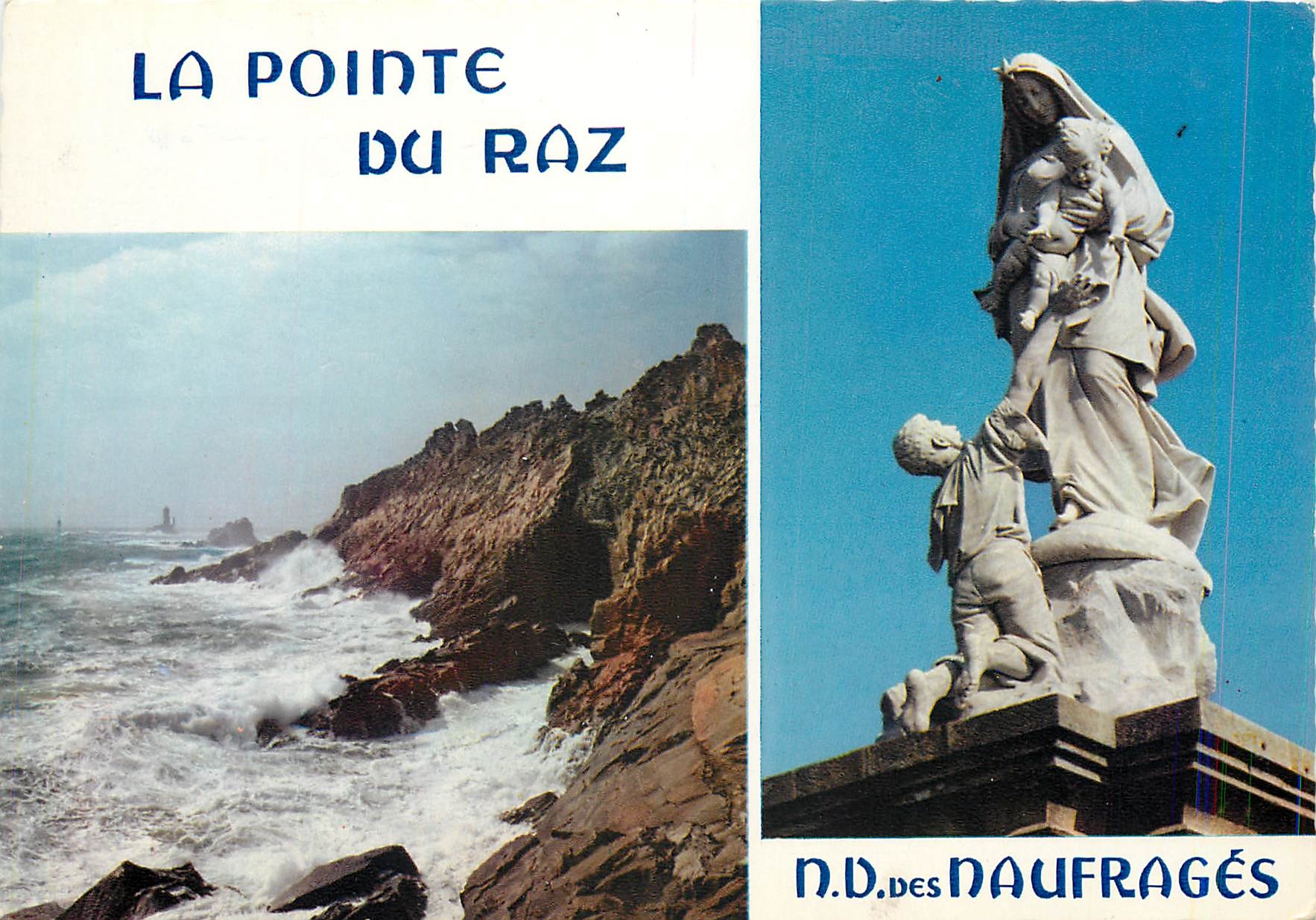 CPM La Bretagne en Couleurs La Pointe du Raz et N D des Naufrages