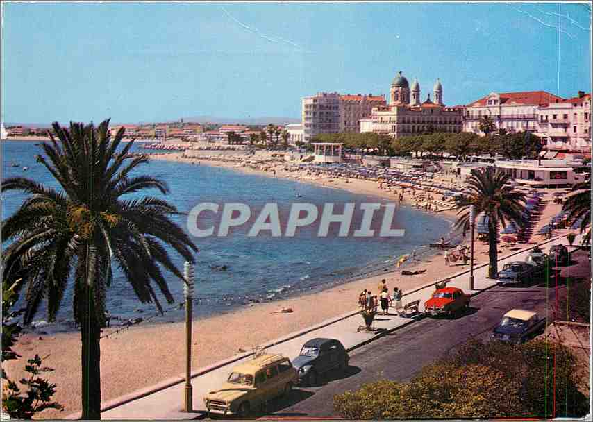 Plage de Sainte-Marguerite — Vue générale de la plage. Au fond, Saint-Raphaël. — Éditions ADIEUX, Nice, OF. 209
