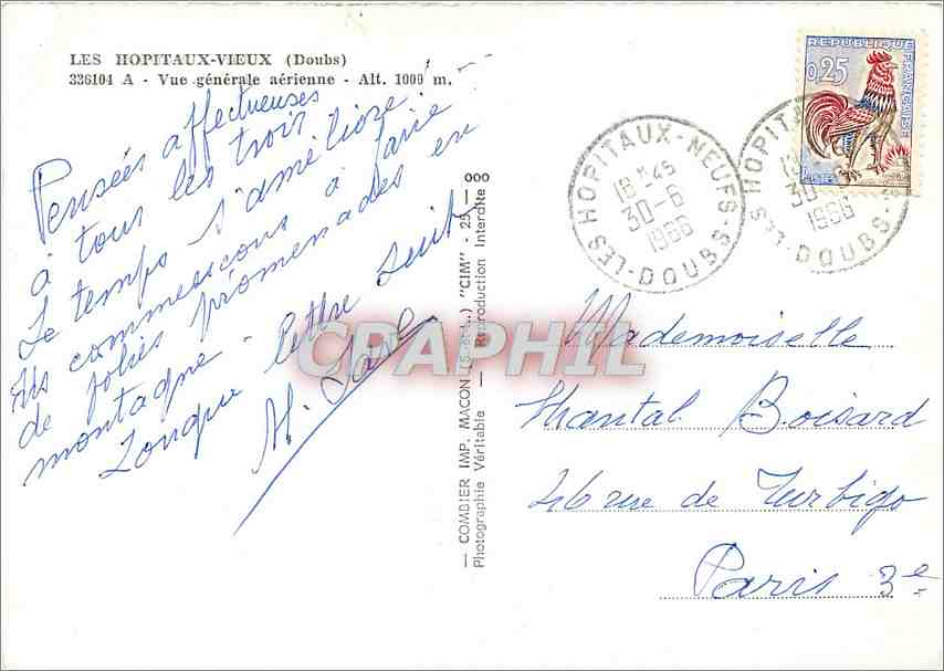 Les Hôpitaux-Neufs (Doubs) — Vue générale aérienne — Comdier Imp. Macon — Reverso