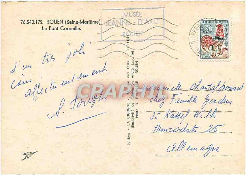 CPM Rouen (S Mme) Le Pont Corneille — Verso