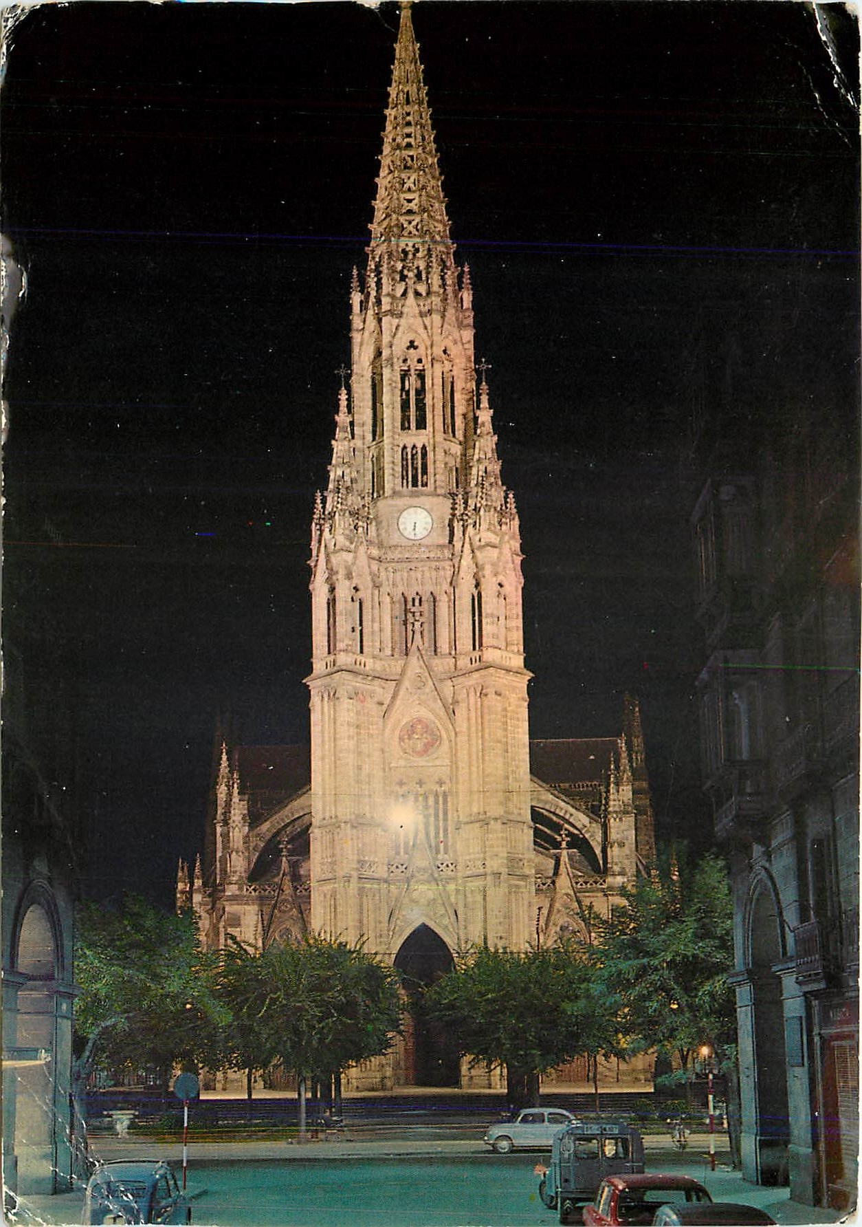 CPM San Sebastien The buen Pastor cathedrale Nocturnal