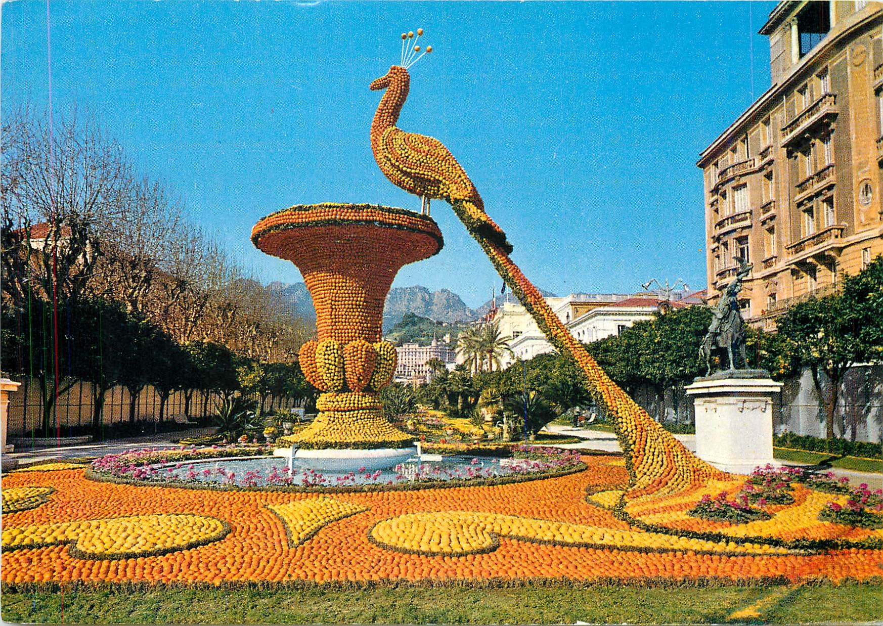 CPM La Cote d'Azur Menton Le Jardin la Fete du Citron
