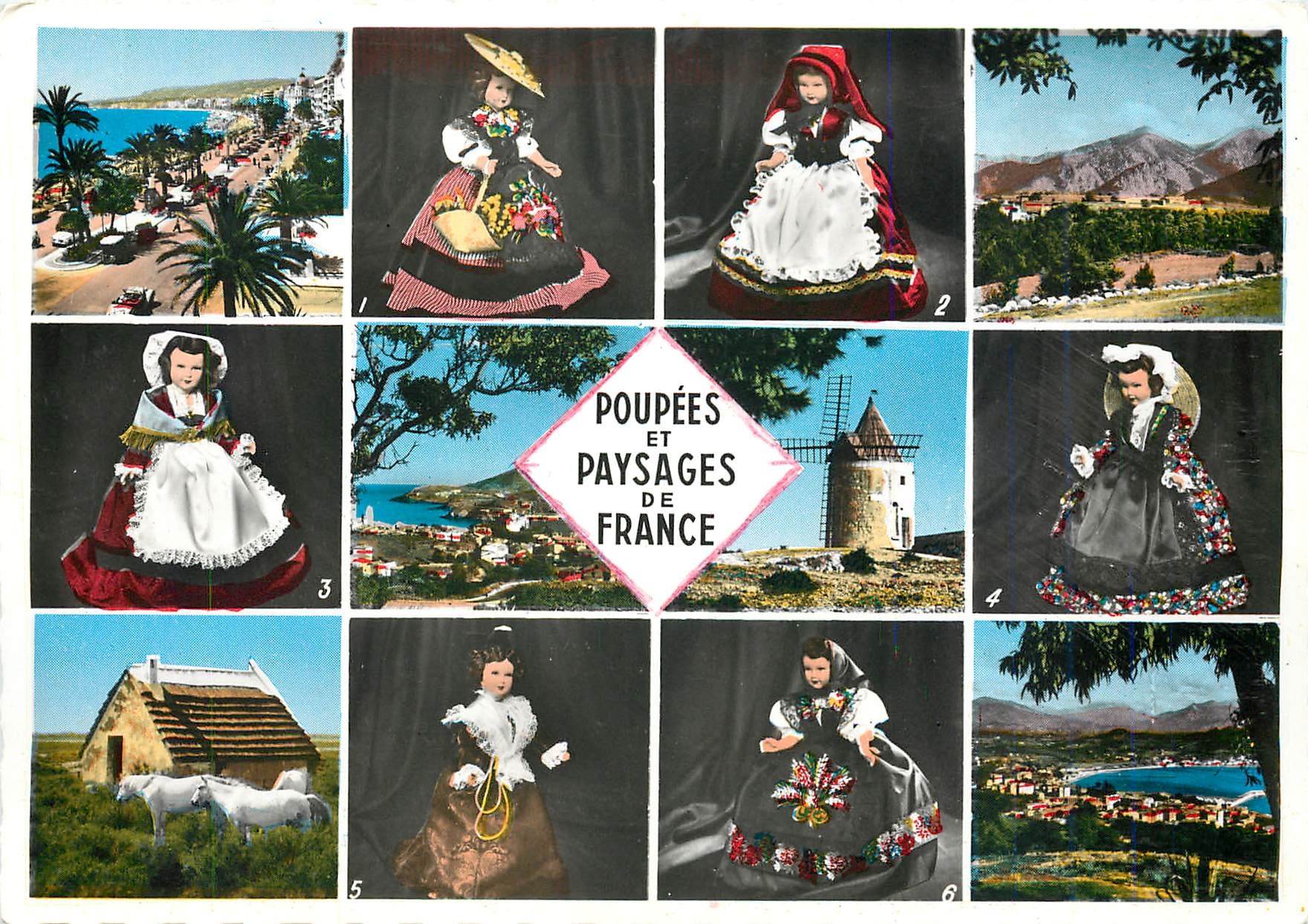 CPM Poupees et Paysages de France Nicoise et Nice Pyreneenne et Mont Louis Folklore