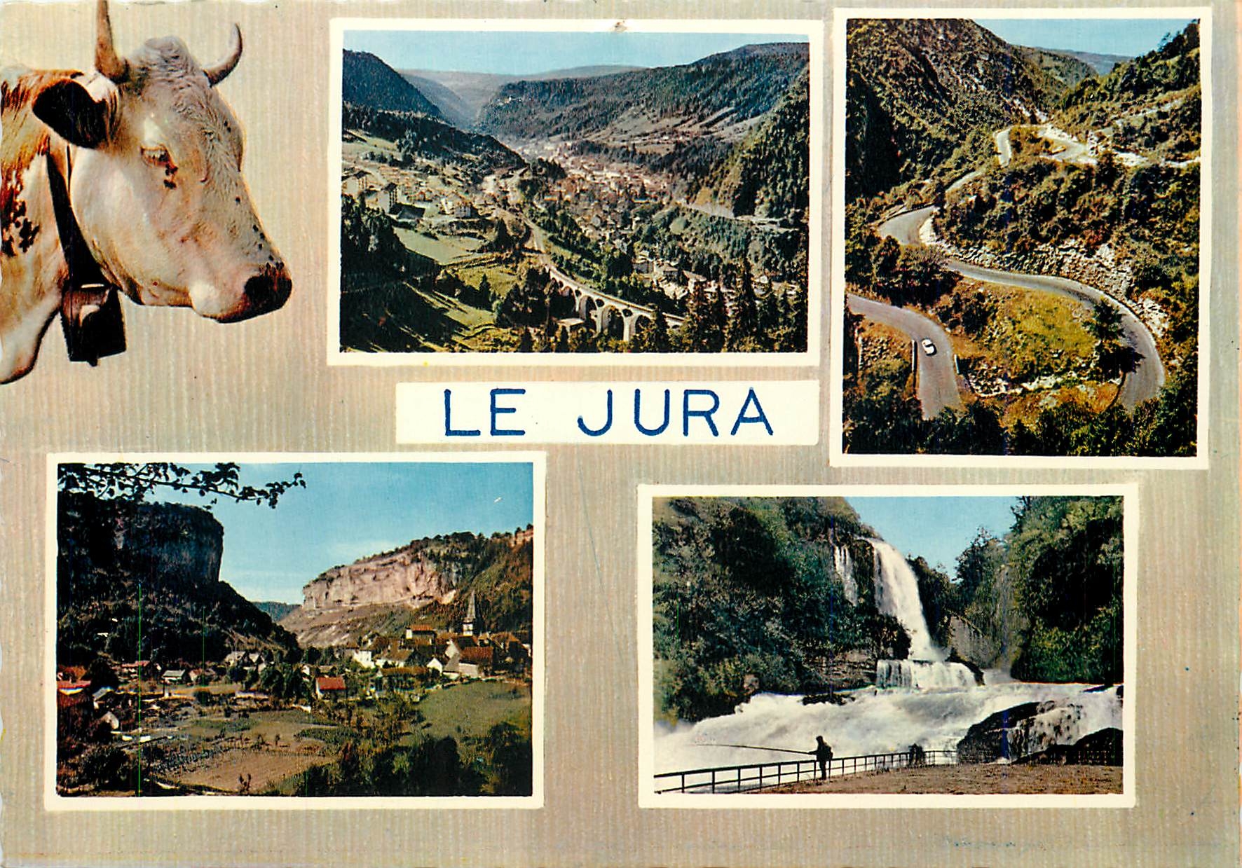 Der Jura — Allgemeiner Blick auf Morez — Cascade de la Queue de Cheval — Verlag C 1102 bis
