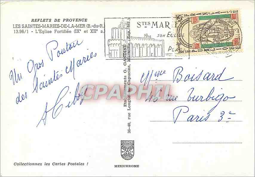 Les Saintes-Maries-de-la-Mer — Église Fortifiée (IXe et XIIe s.) — IRIS — Verso