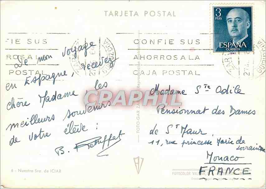 CPM Nuestra Sra de Iciar — Rückseite