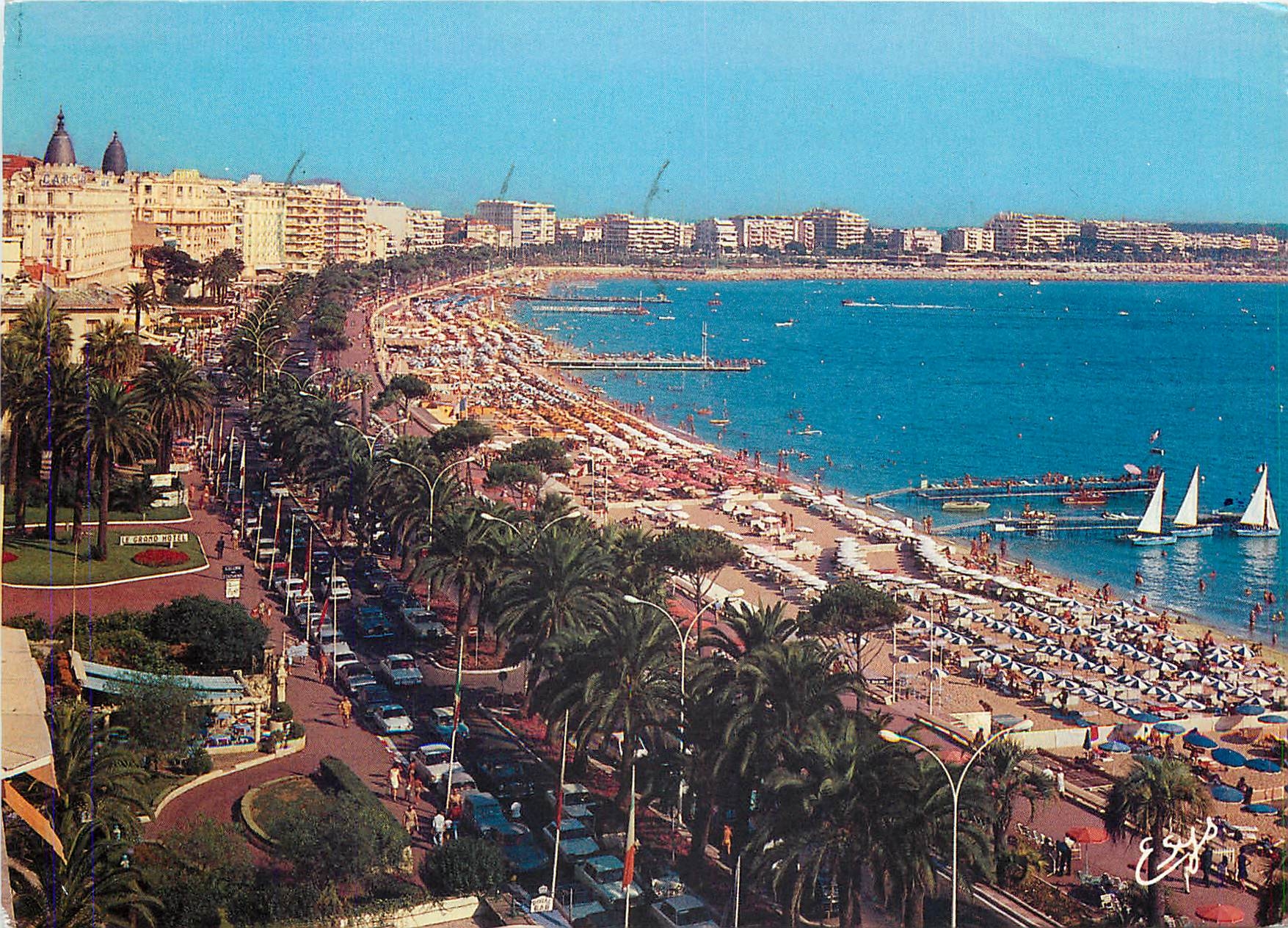 CPM La Cote d'Azur Cannes (A M) La Croisette le Carlton Le Miramar et Martinez