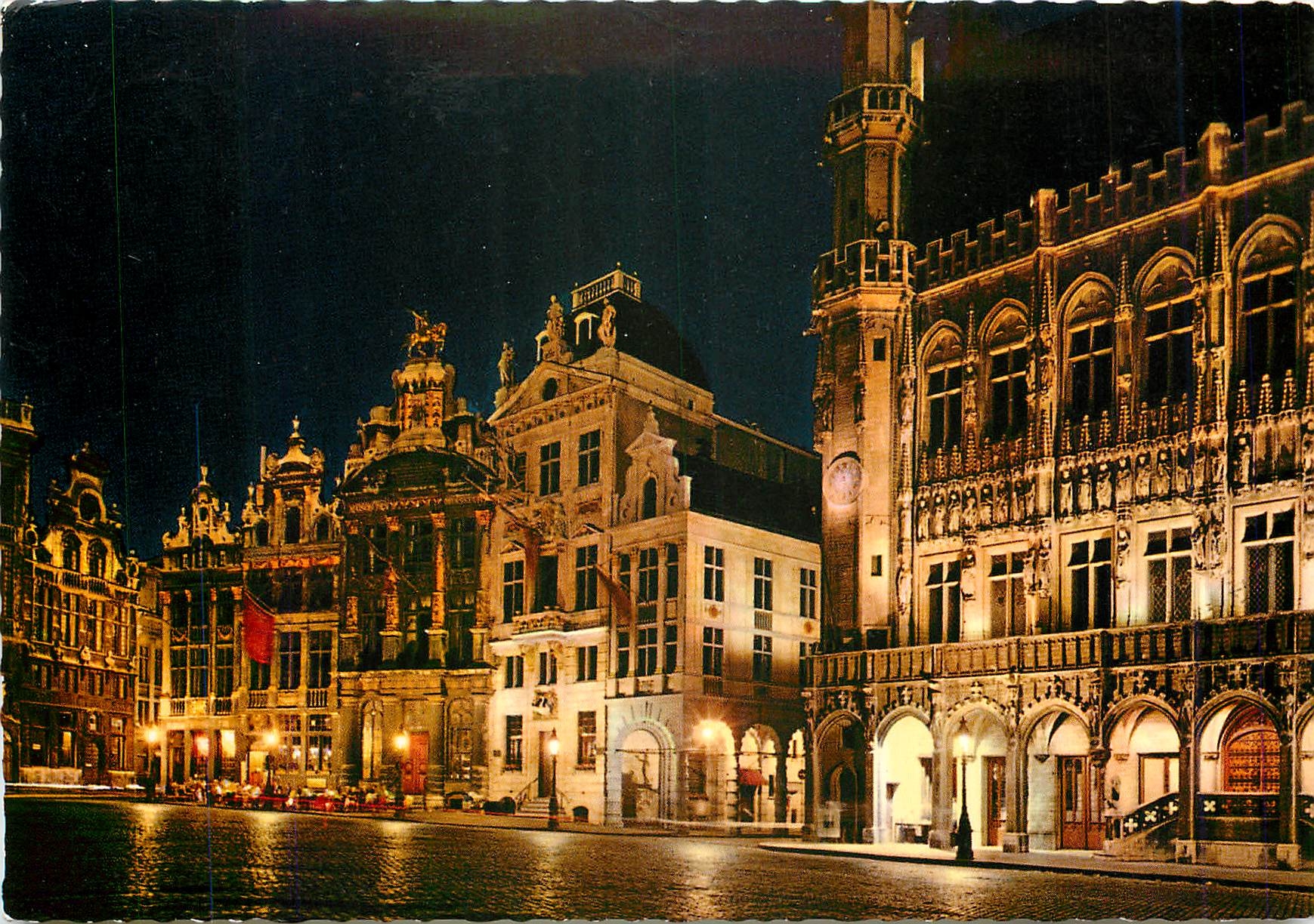 CPM Bruxelles Brussel Hotel de Ville le Cygne l'Arbre d'or