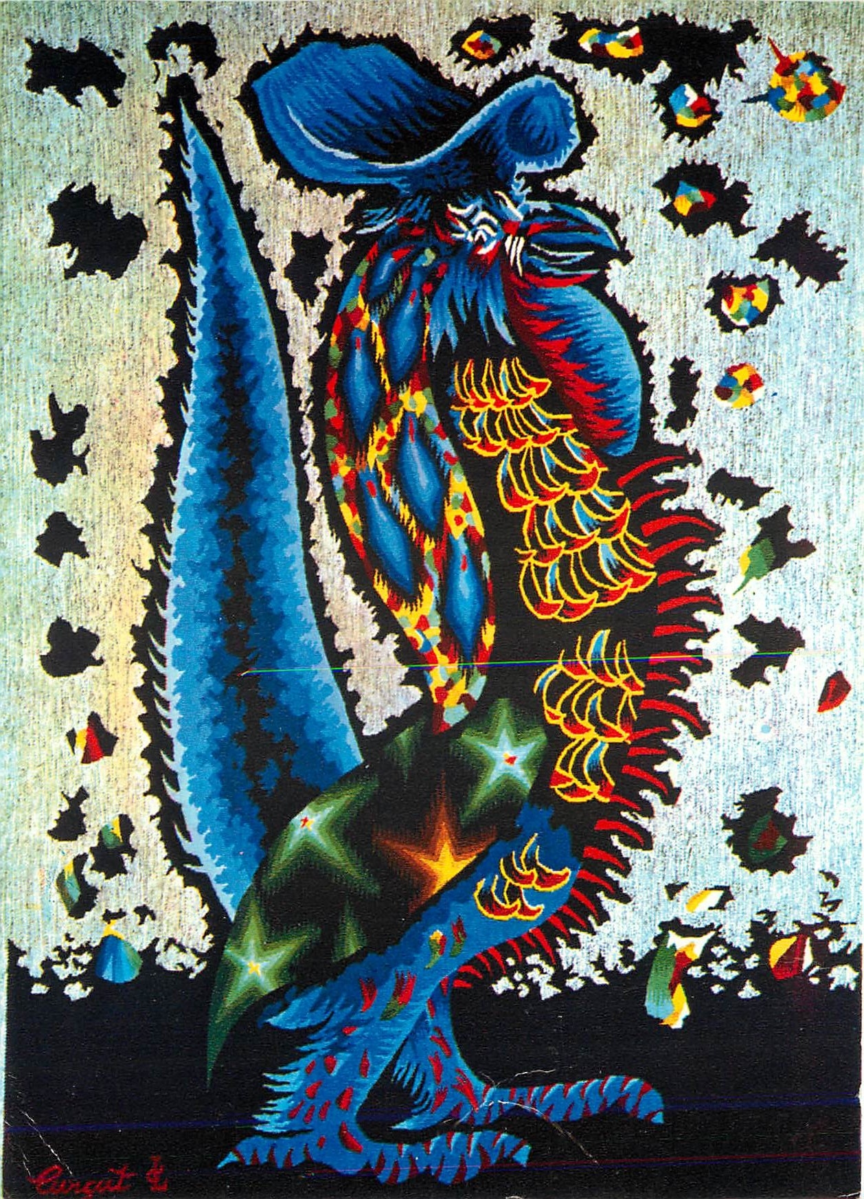 CPM Tapisserie Bravache Blanc Coq