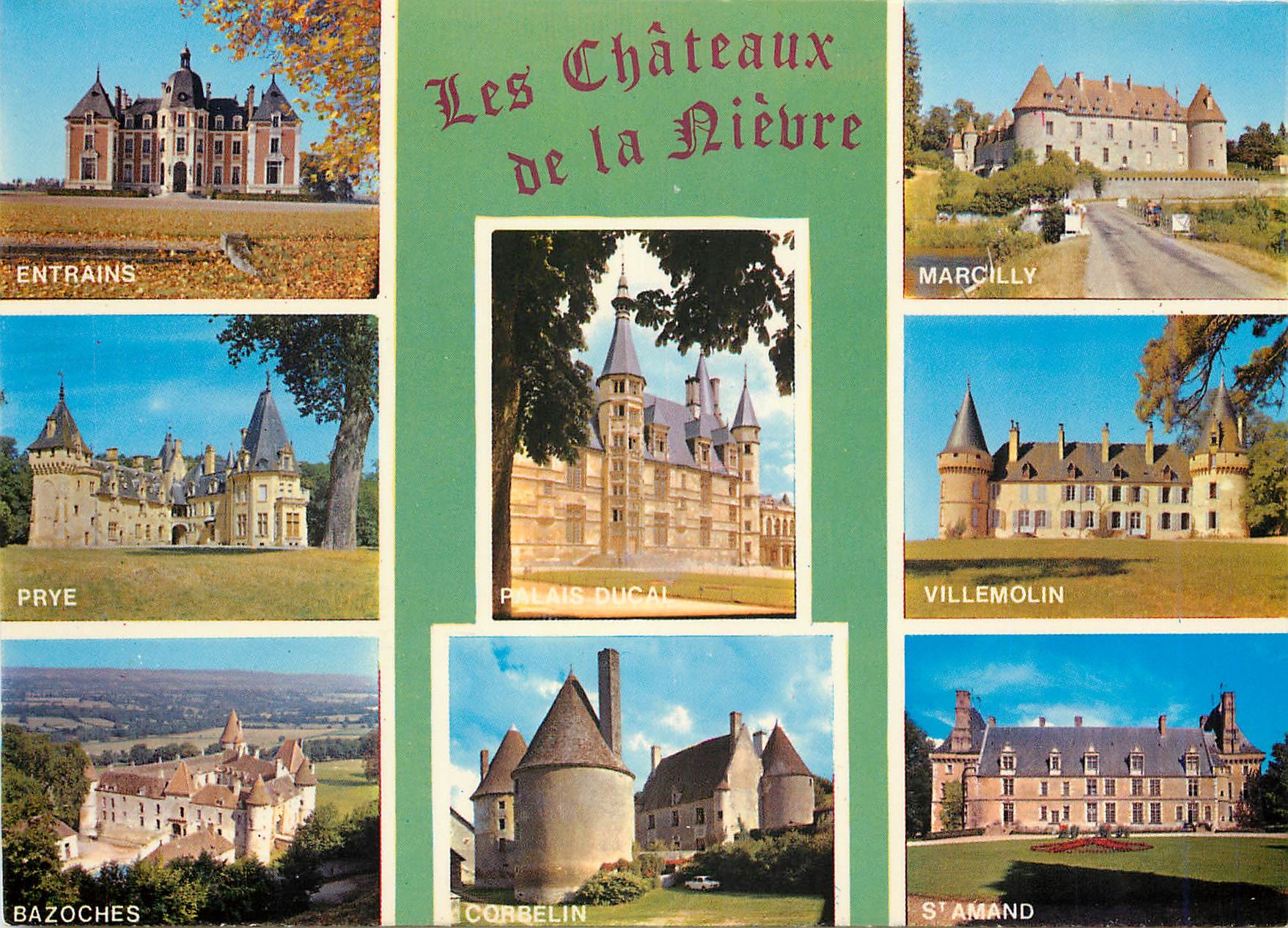 CPM Chateau de la Nievre Entrains sur Nohain Prye