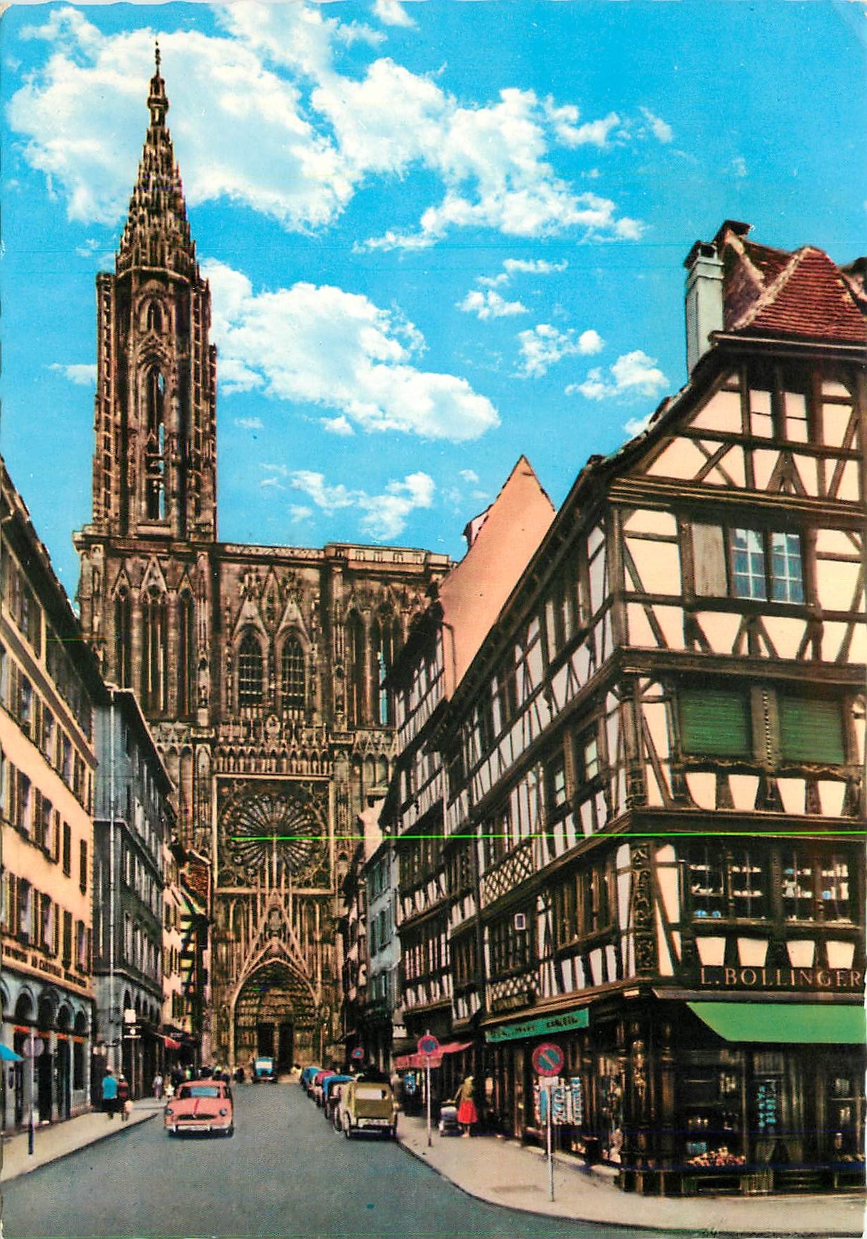 Strasbourg — Cathédrale et rue Mercière — L. Bollinger