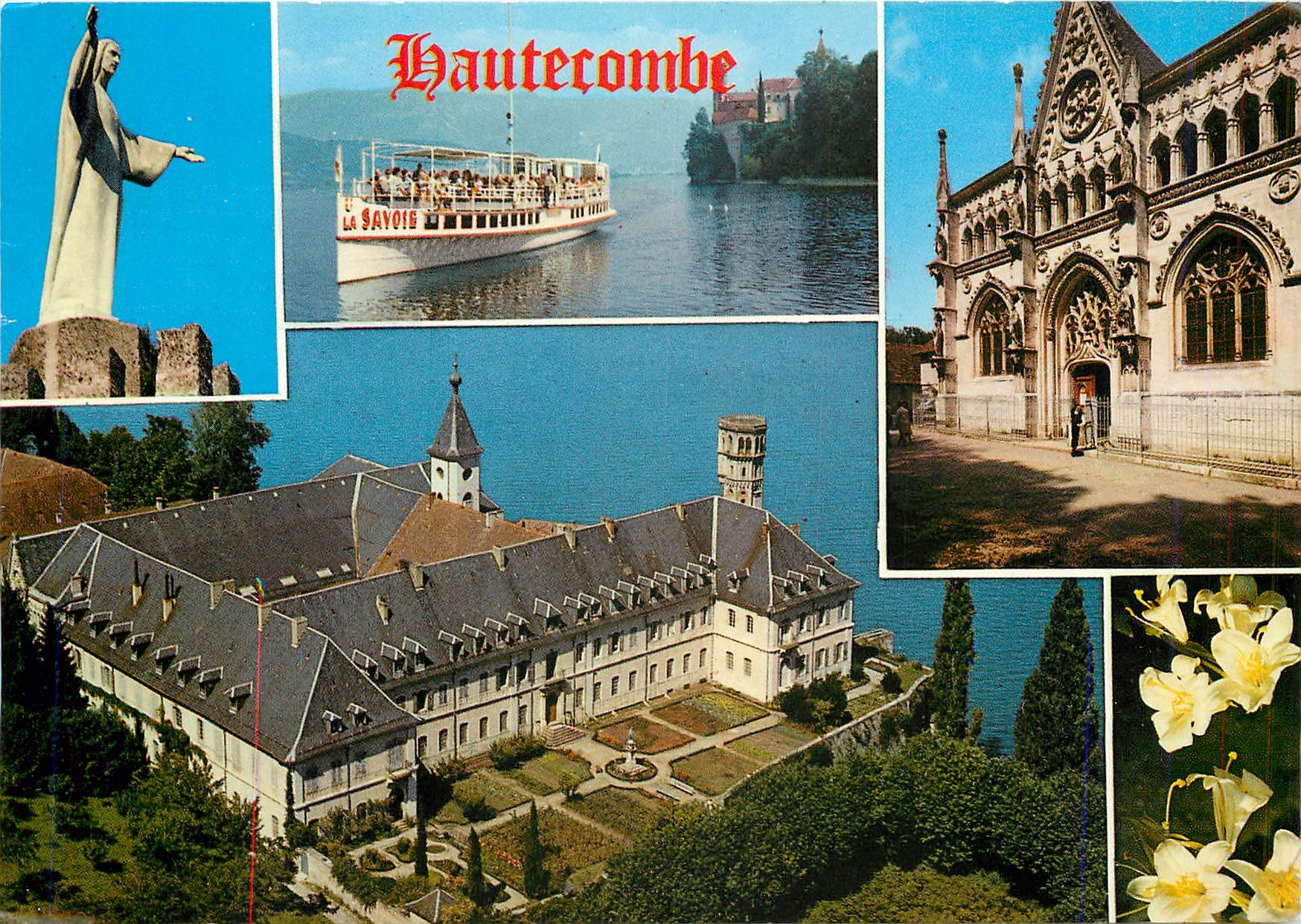 CPM L'Abbaye de Hautecombe (Savoie) au bord du Lac du Bourget