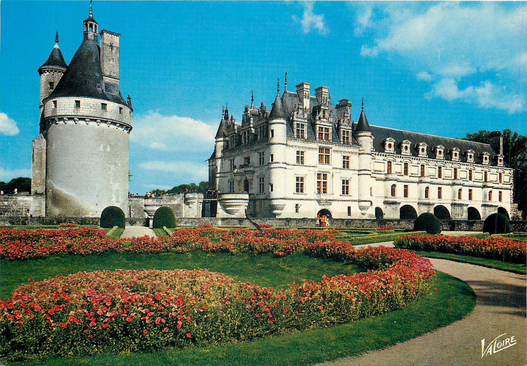 CPM Les merveilles du Val de Loire Chenonceaux (Indre et Loire) Le chateau (XVe XVIIe s) et la tour 