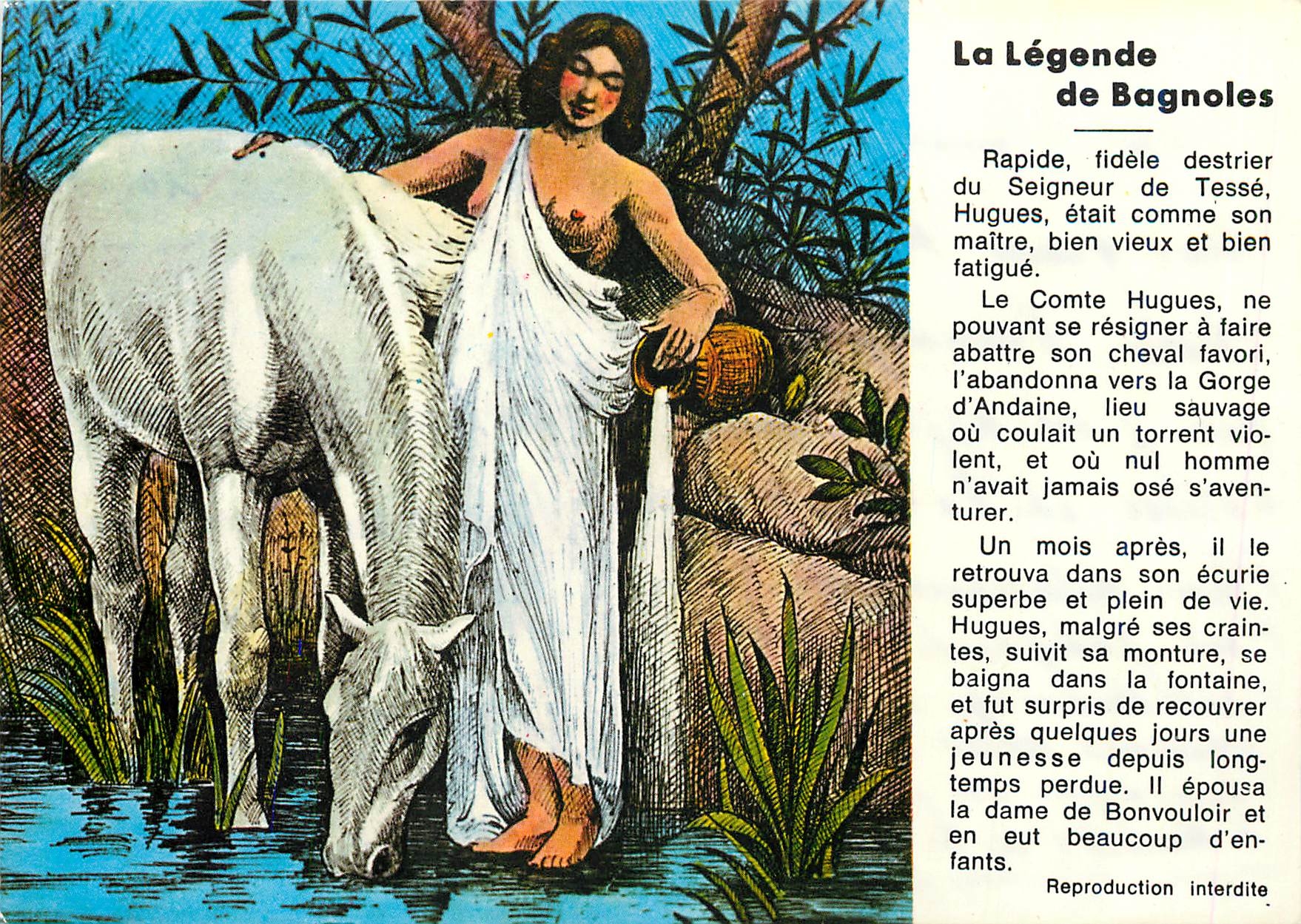 CPM La legende de Bagnoles Cheval