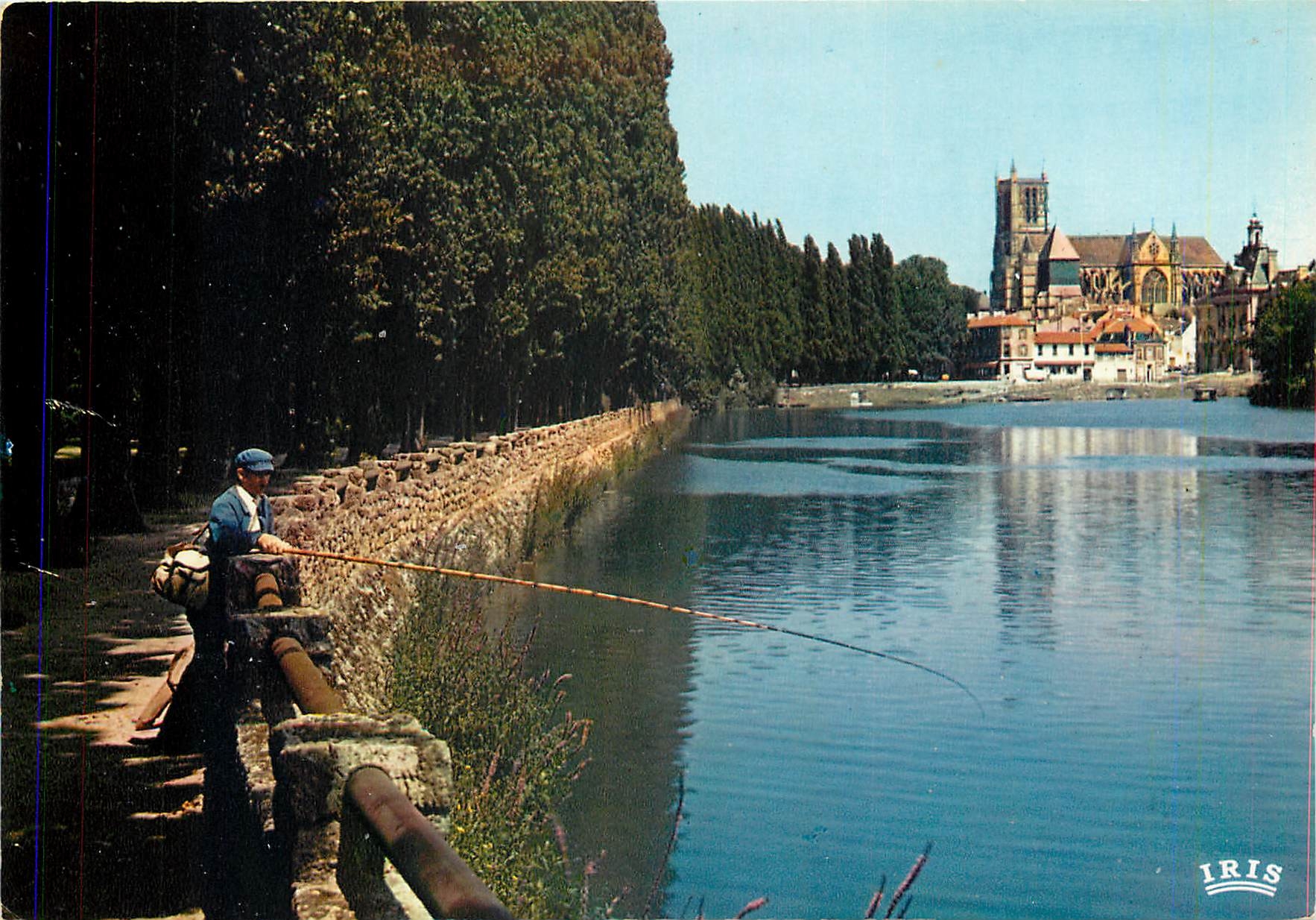 Cathédrale Saint-Étienne et Hôtel de Ville sur la Marne — Éditeur IRIS
