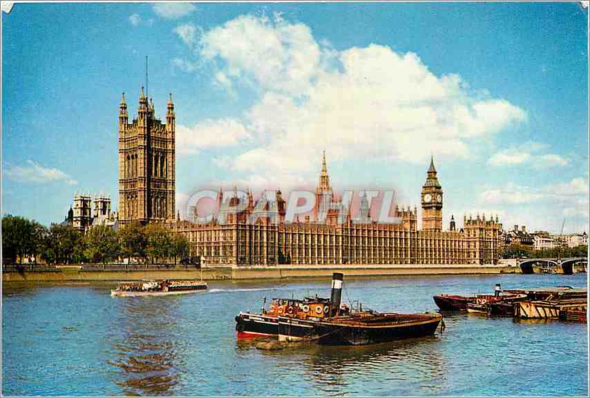 CPM London The Houses of Parliament of the bank of the themes at WestminsterBateaux