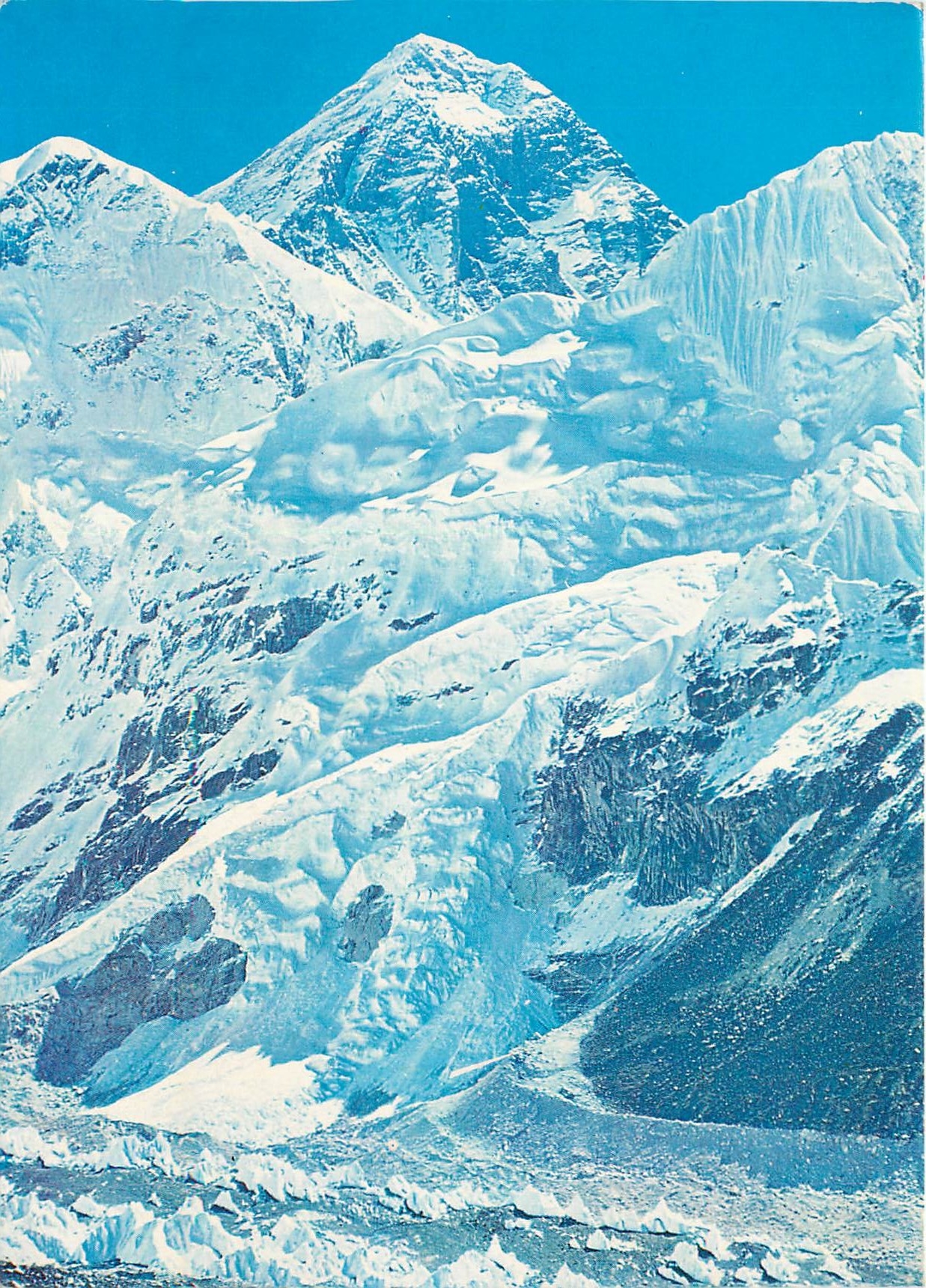 CPM Mt Everest 29  028 Ft Flankes by Mt Nhuptse 25  850 ft and Mt Lhotse 27 890 ft Nepal