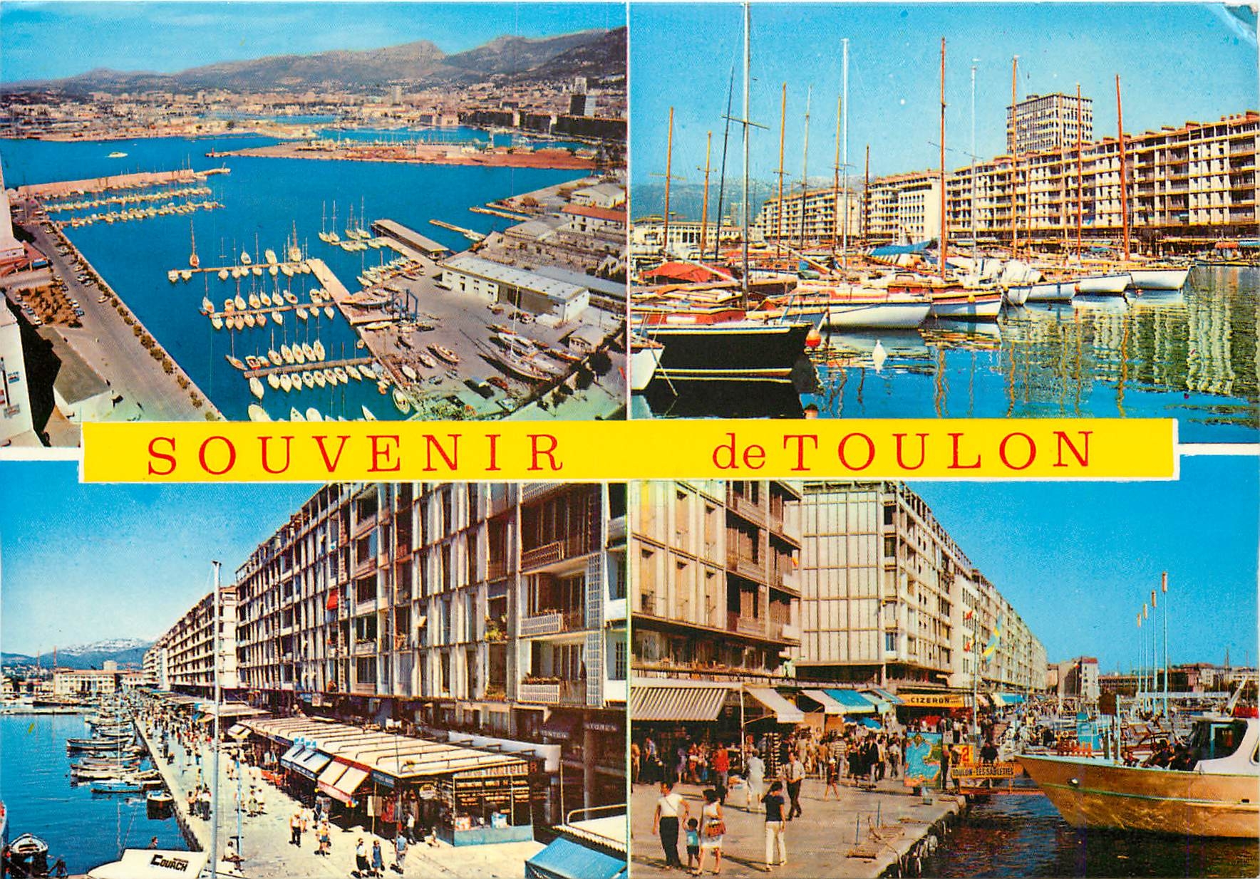 Toulon — Divers aspects du port — Édition Y.P.A. Nice