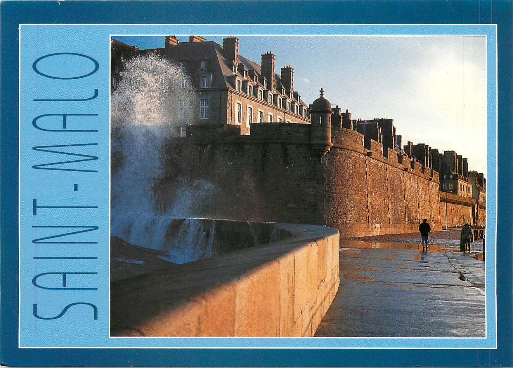 CPM Couleurs de Bretagne la cote d'Emeraude Saint Malo Cite Corsaire (Ille et Vilaine) Tempete d'equ