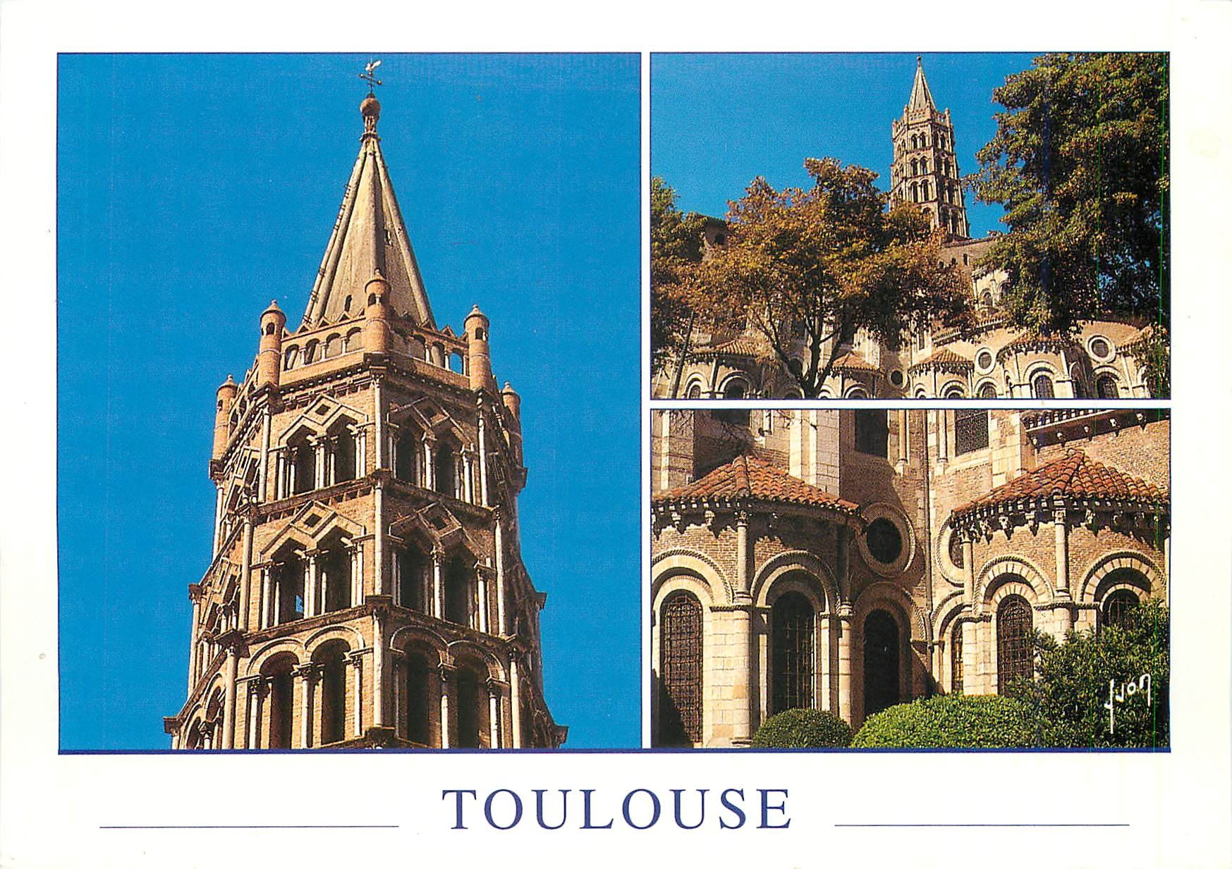 CPM Toulouse (Haute SSavoie) Basilique Saint Sernin la plus vaste des eglises romanes de France (XIe