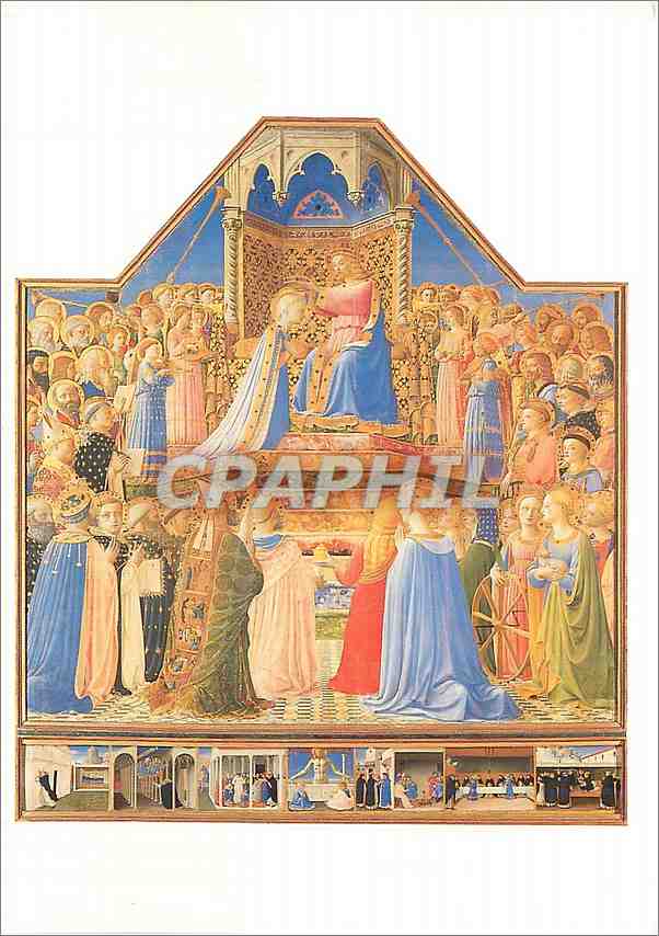CPM Fra Angelico Le Couronnement de la vierge Bois