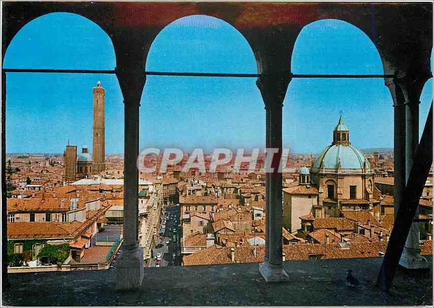 CPM Bologna Panorama de la tour du Maire