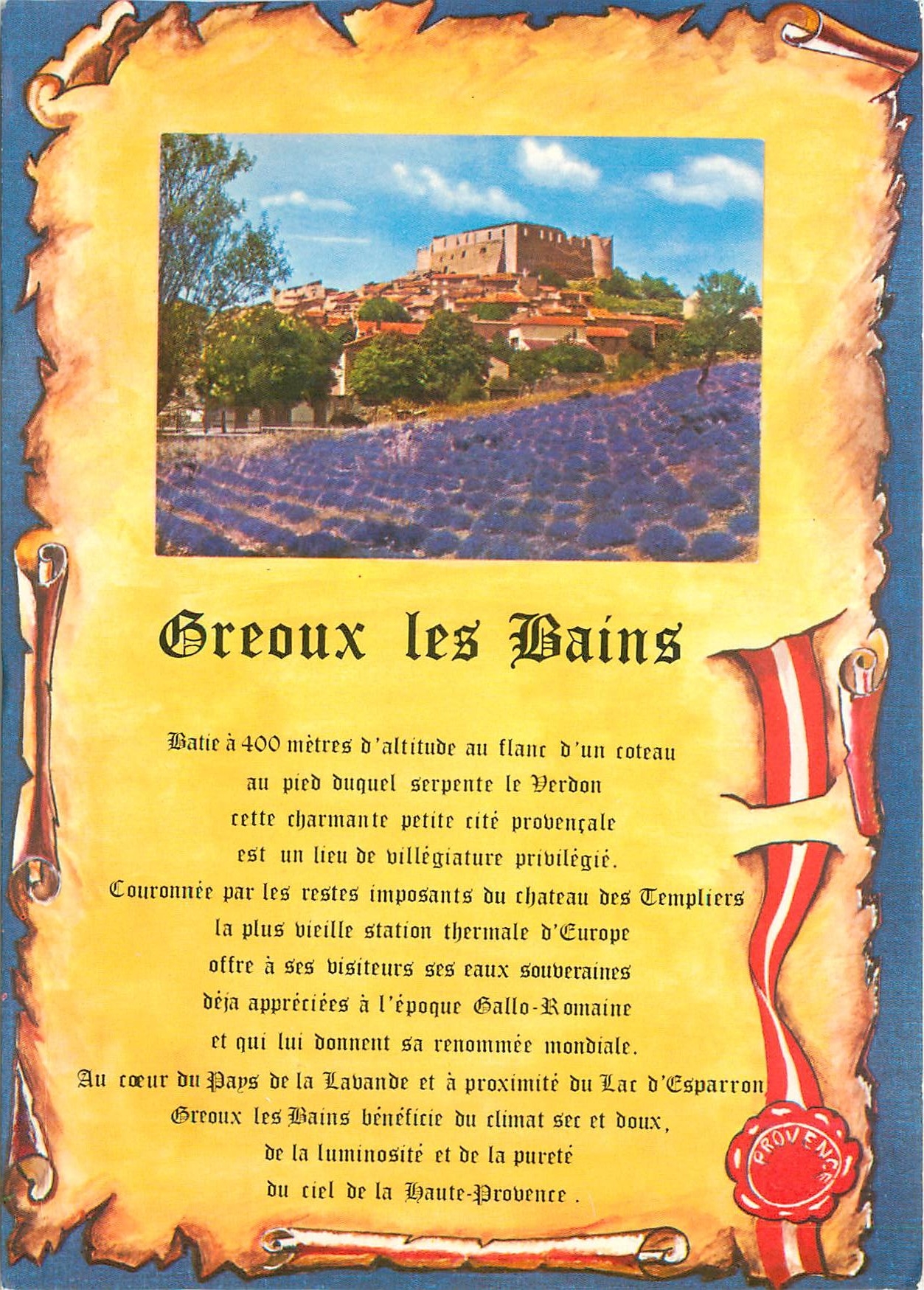 CPM Creoux les Bains (Alpes de Haute Provence)