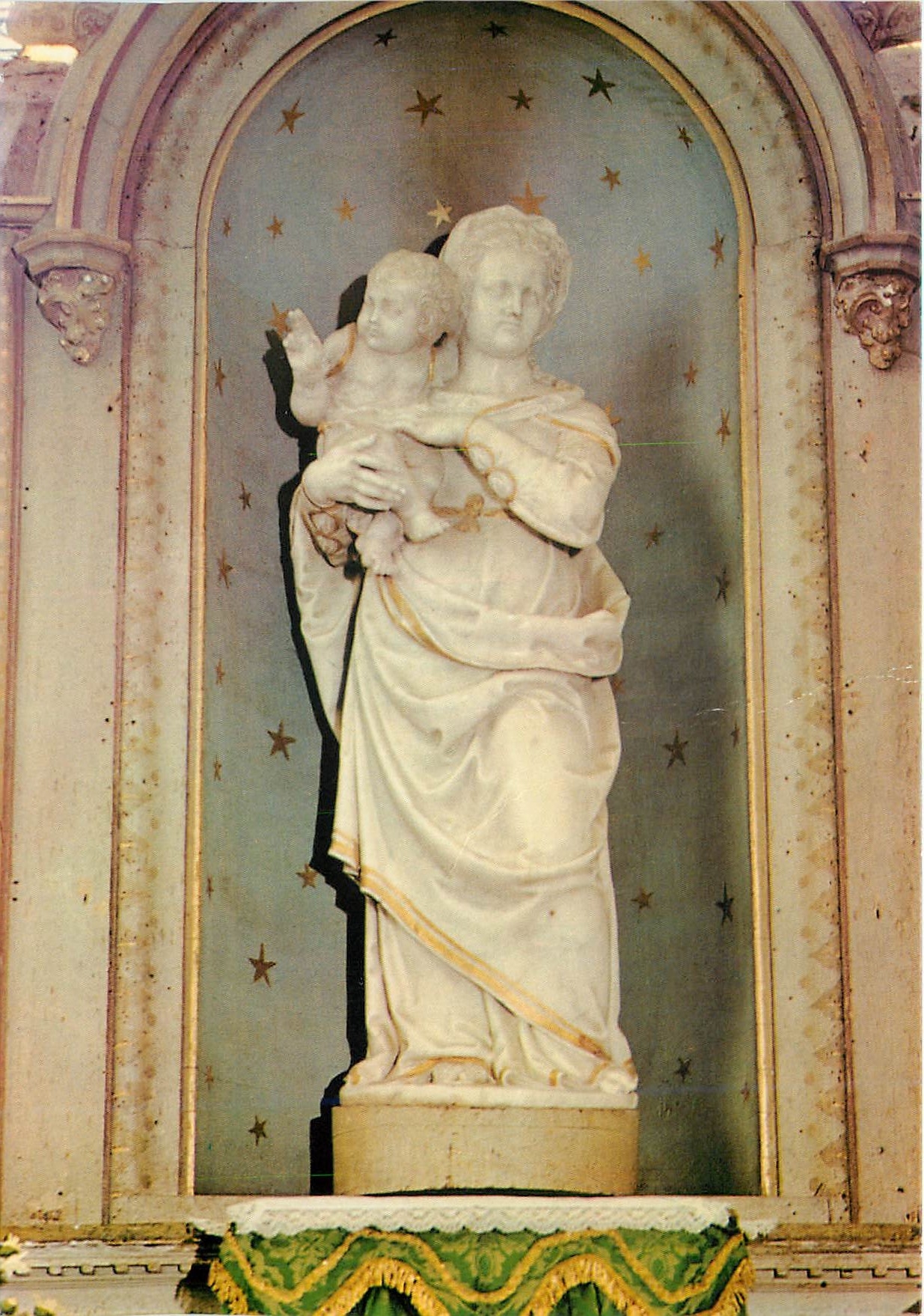 CPM Notre Dame de Veretz (I et L) Chef d'oeuvre en marbre d'un artiste inconnu de la fin du XVIe s