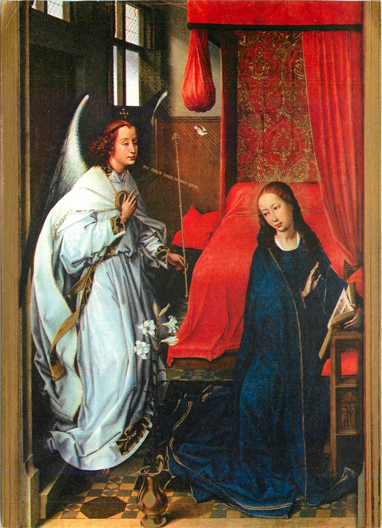 CPM L'Annonciation Verkundigung Maria Rogier Van Der Weyden (1399 1664)