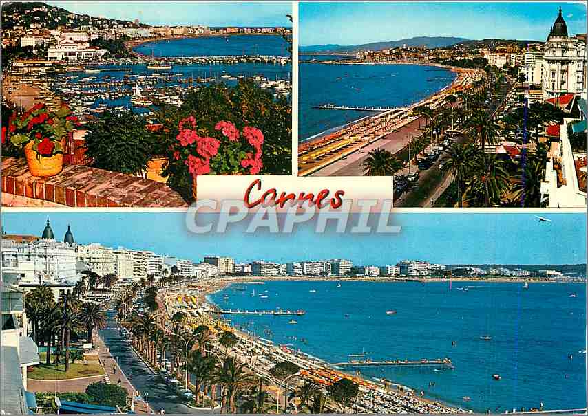 CPM La Cote d'Azur Cannes Le Port et la Croisette