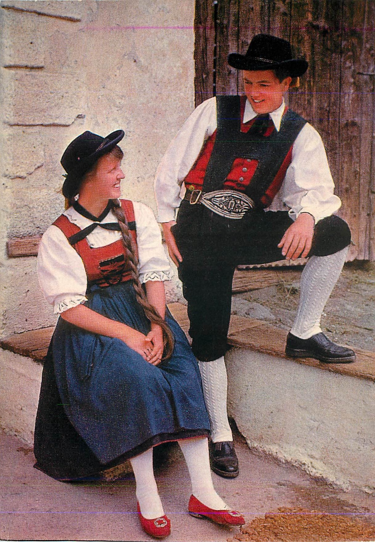 CPM Trachtenpaar aus dem Oberinntal Nordtirol folklore
